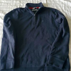 Calvin Klein Black 1/4 zip sweatshirt